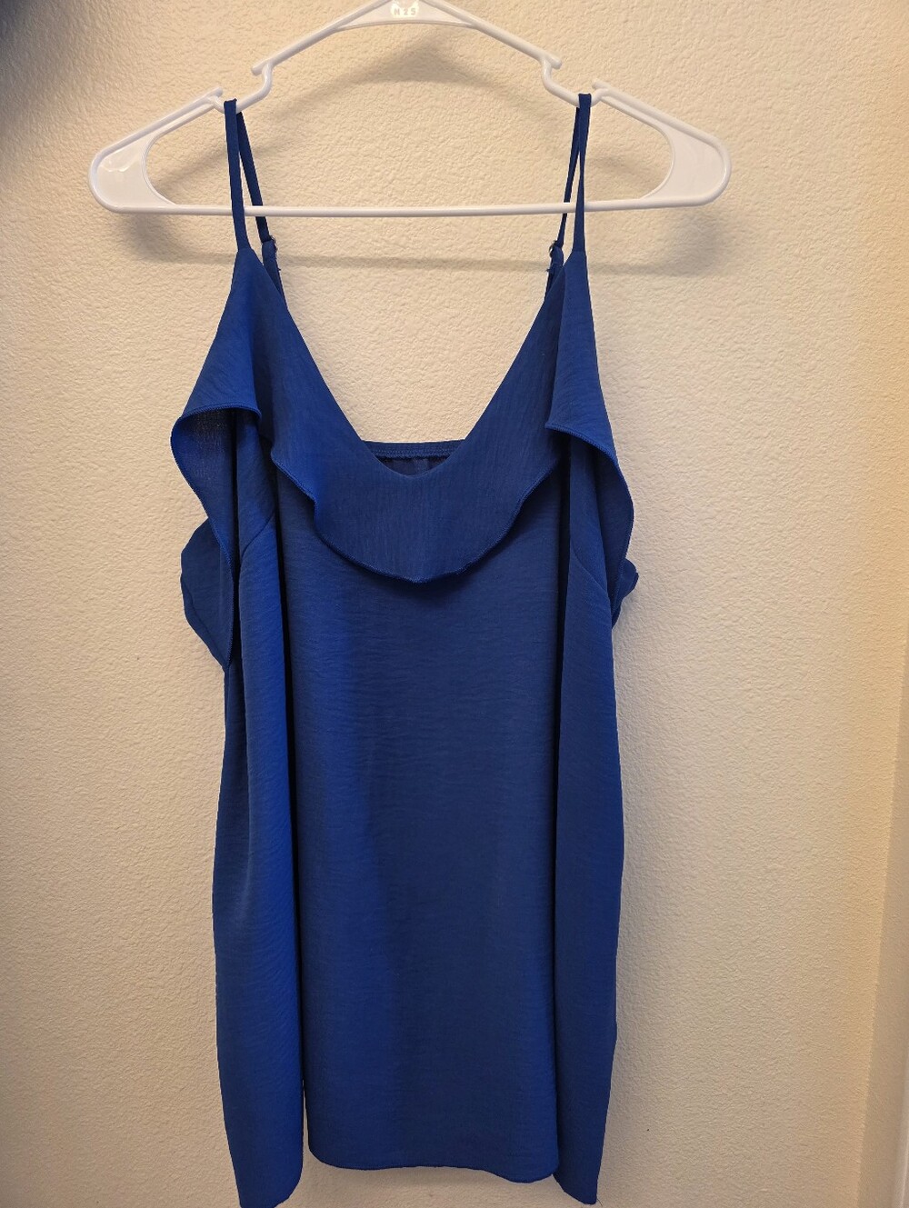 Royal Blue Women's Ruffle-Trim Camisole Top